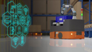 Cleanout trends include using robots like this rendering of one and artificial intelligence in warehouses.